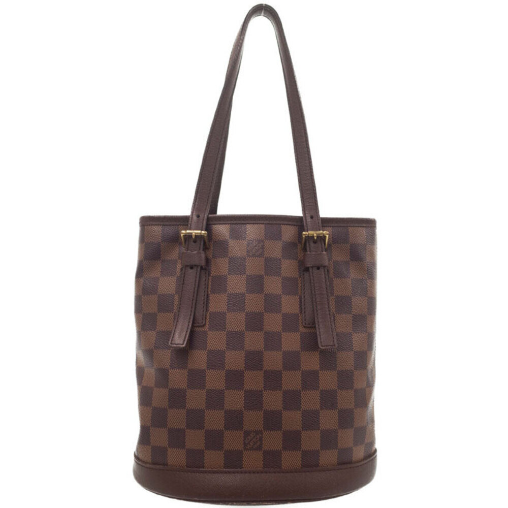 Louis Vuitton Brown Ebene Damier Marais Bucket Bag
